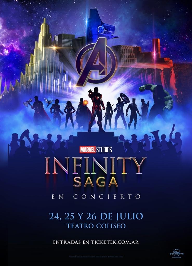 Marvel Studios’ Infinity Saga en Concierto llega el 24, 25 y 26 de julio al Teatro Coliseo de Buenos Aires