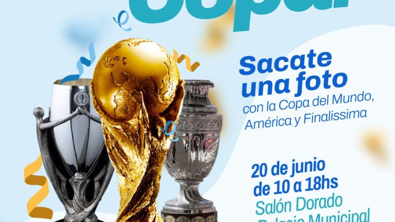 La Plata: los vecinos podrán sacarse fotos con la Copa del Mundo