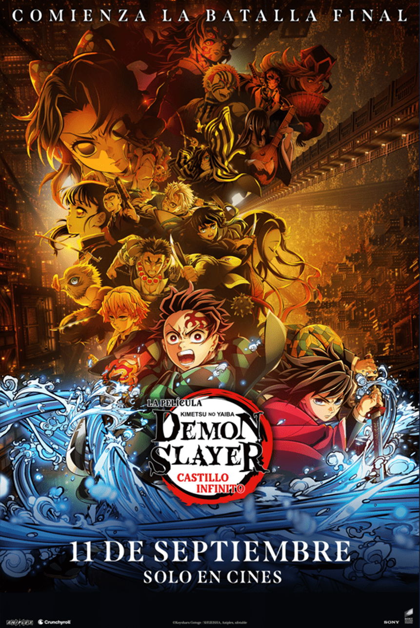 Demon Slayer: Kimetsu no Yaiba Castillo Infinito.Estreno 11 de septiembre, sólo en cines