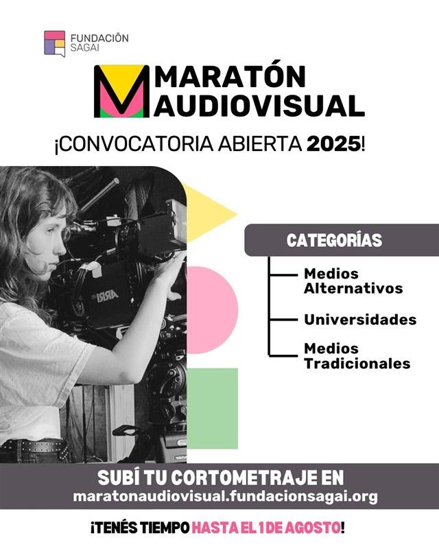 La Fundación SAGAI anunció la convocatoria Maratón Audiovisual 2025