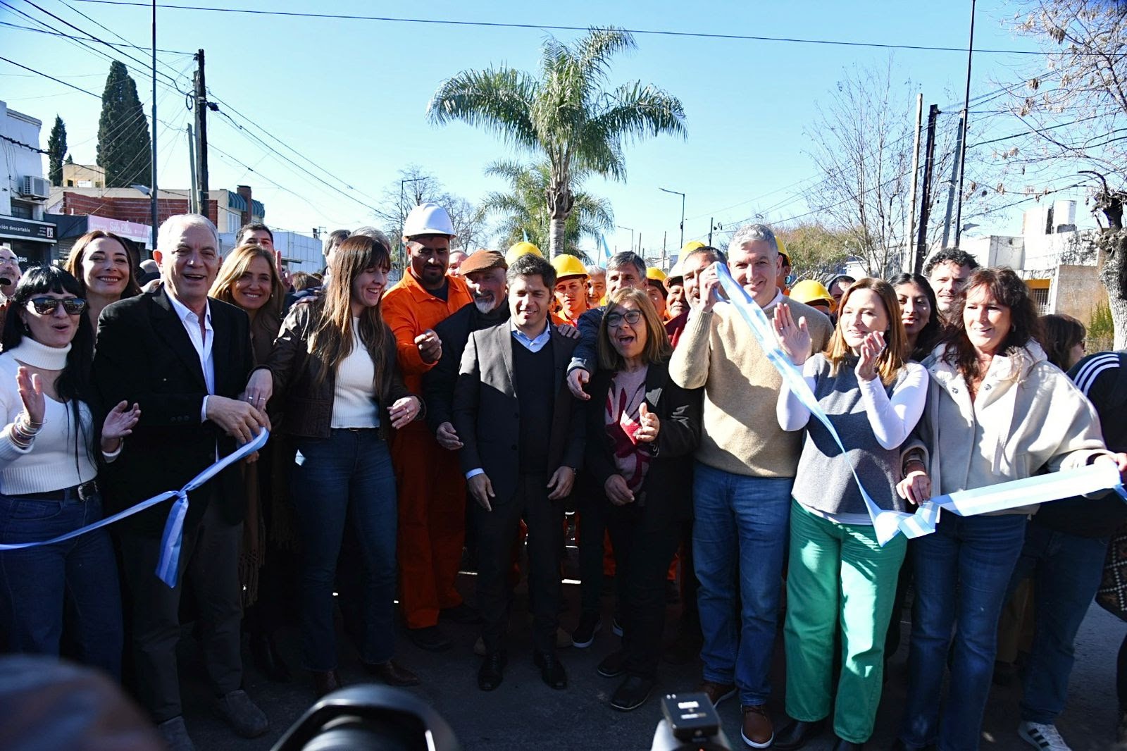 Más obras para La Plata: Alak y Kicillof inauguraron el primer tramo de la nueva avenida 60