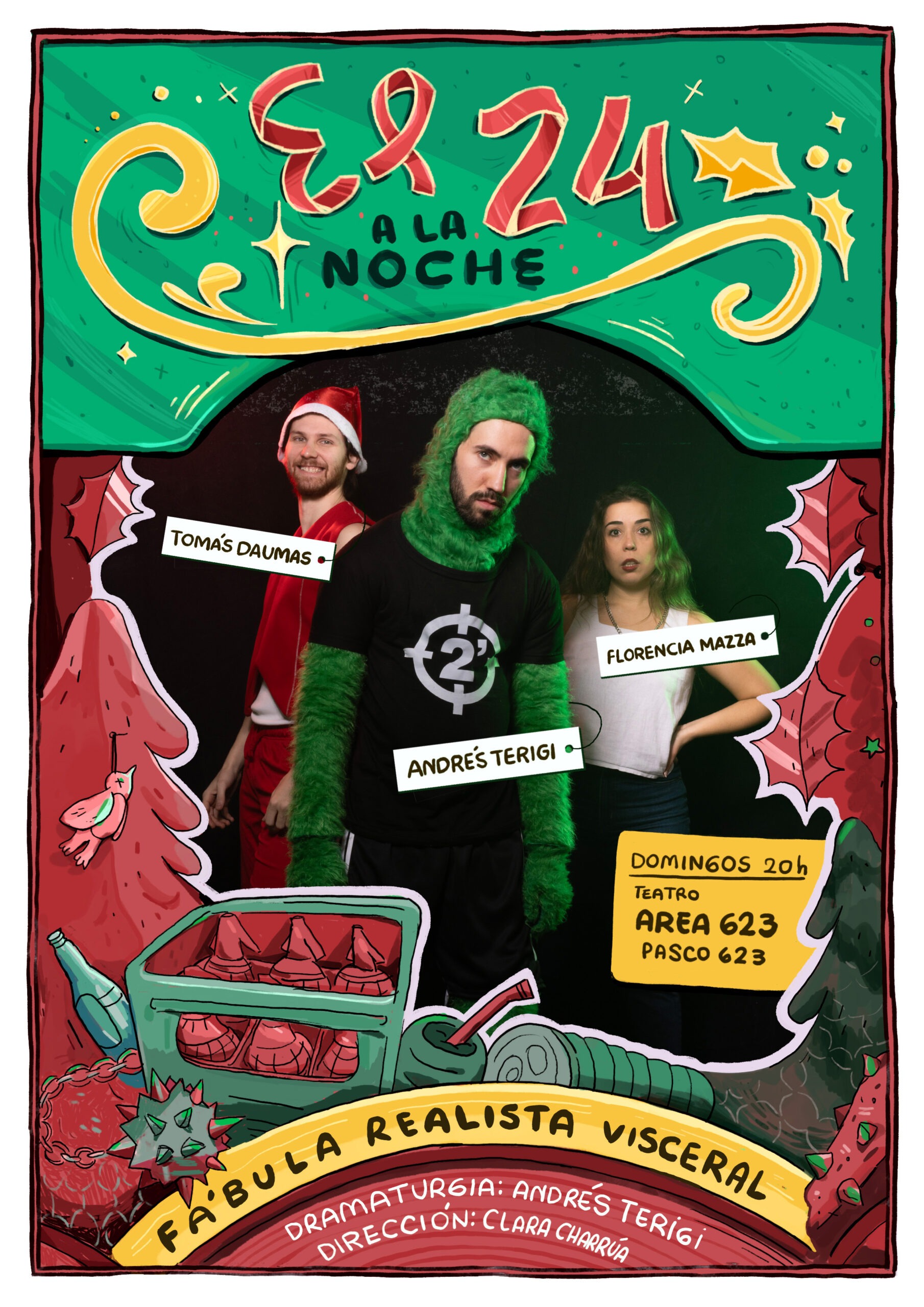 Continúan las funciones de  «El 24 a la noche» en Área 623
