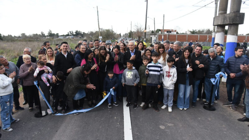 La Plata: Alak inauguró obras de pavimentación