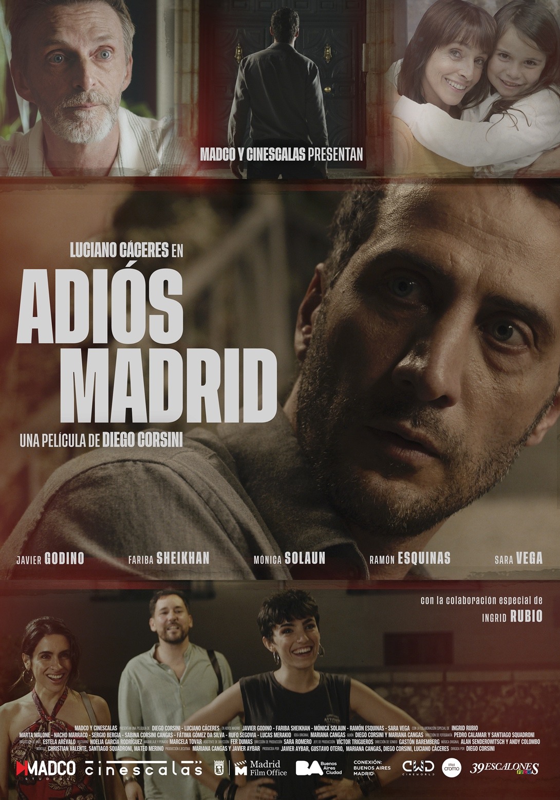 Se estrena  «Adios Madrid», la película protagonizada por Luciano Cáceres y Javier Godino