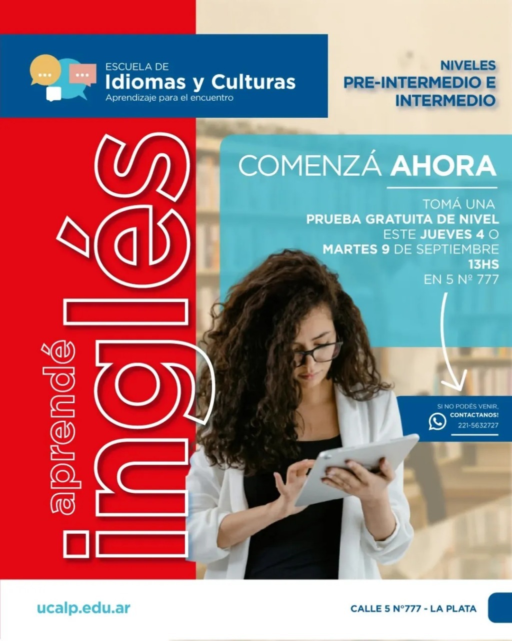 La Escuela de Idiomas y Culturas de la UCALP anuncia cursos de inglés