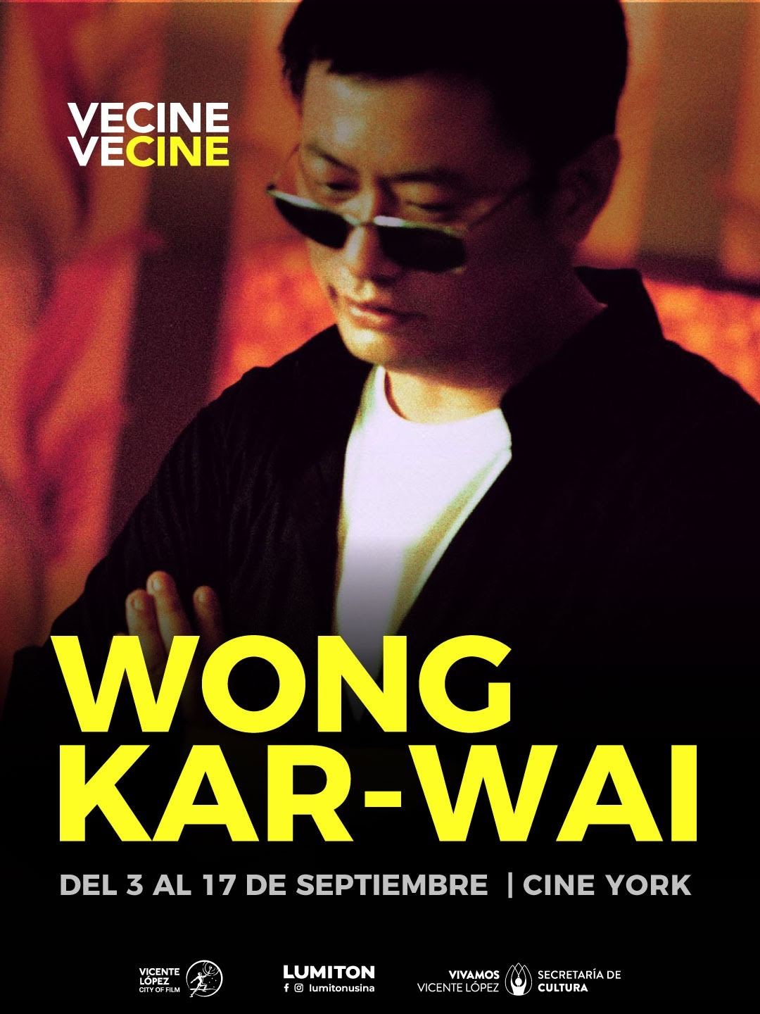 Películas de WONG KAR-WAI en el CINE YORK .  Desde el 3 al 17 de septiembre