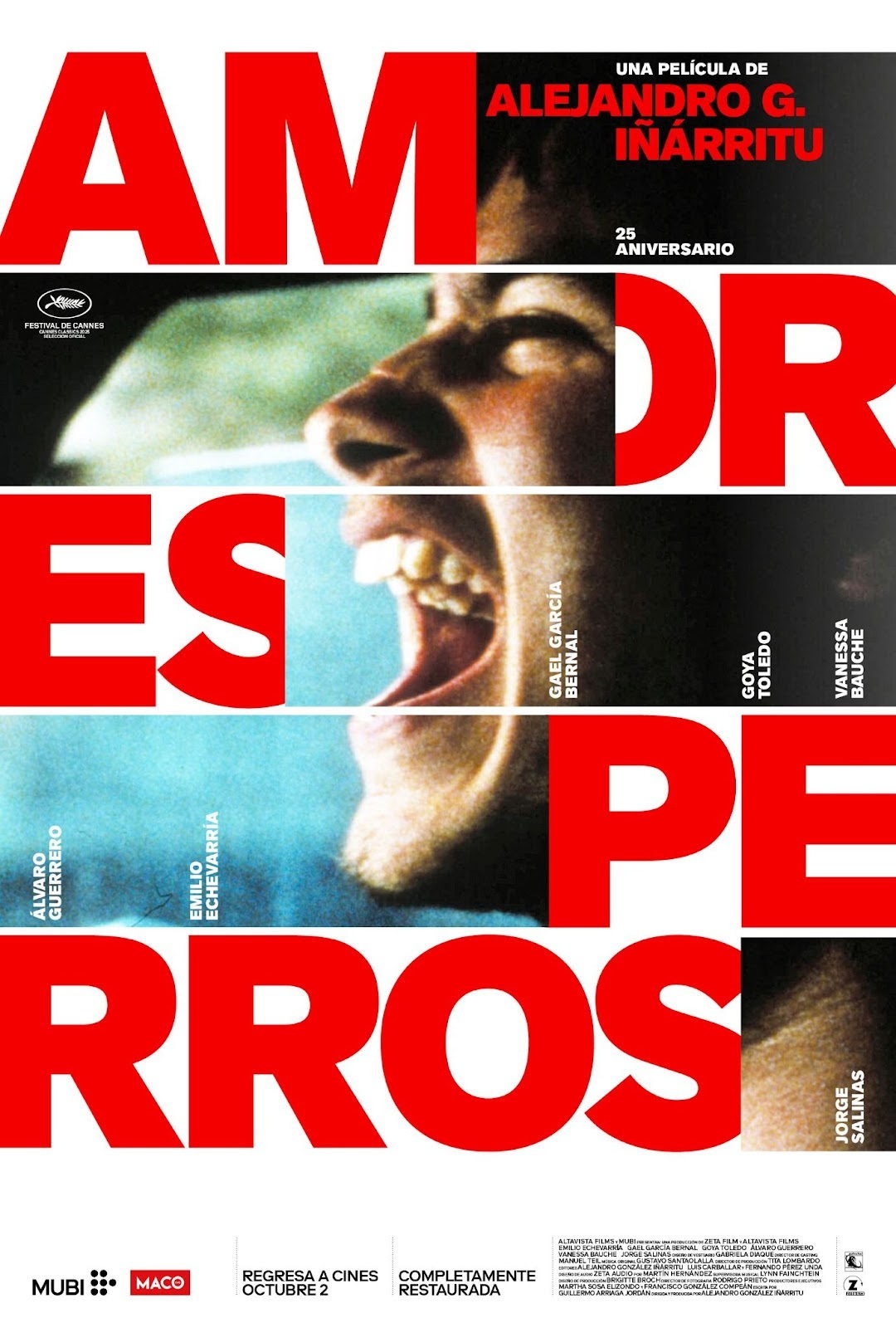 MUBI y MACO anuncian el reestreno de Amores Perros