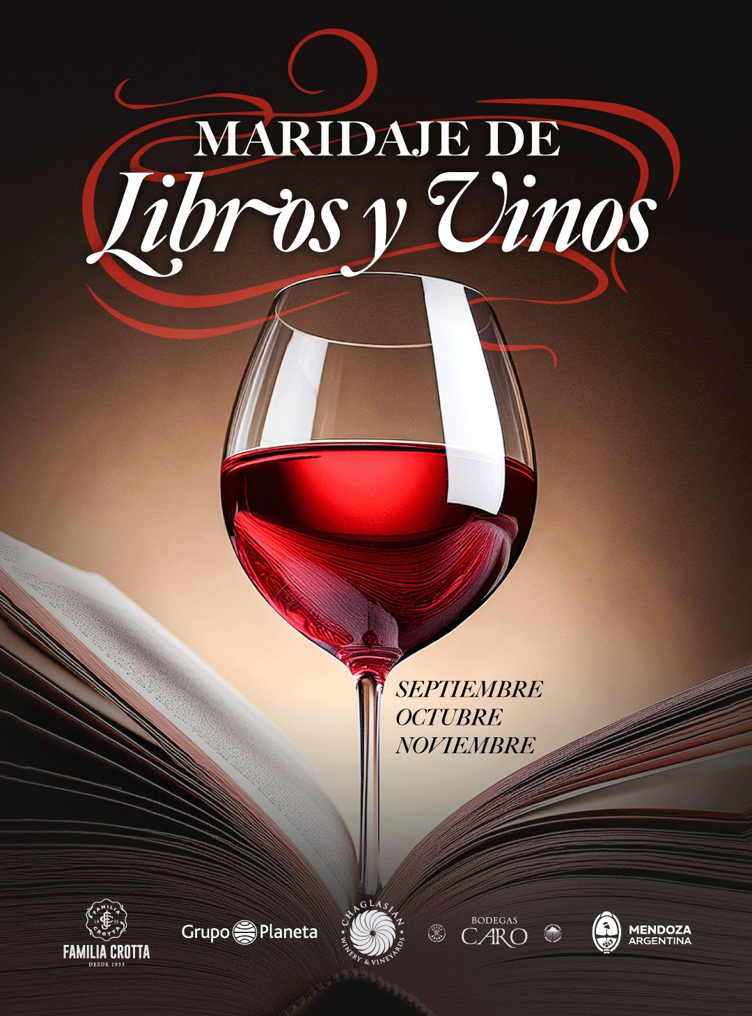 Maridaje de libros y vinos: Grupo  Planeta y Cultura de Mendoza unen literatura y bodegas