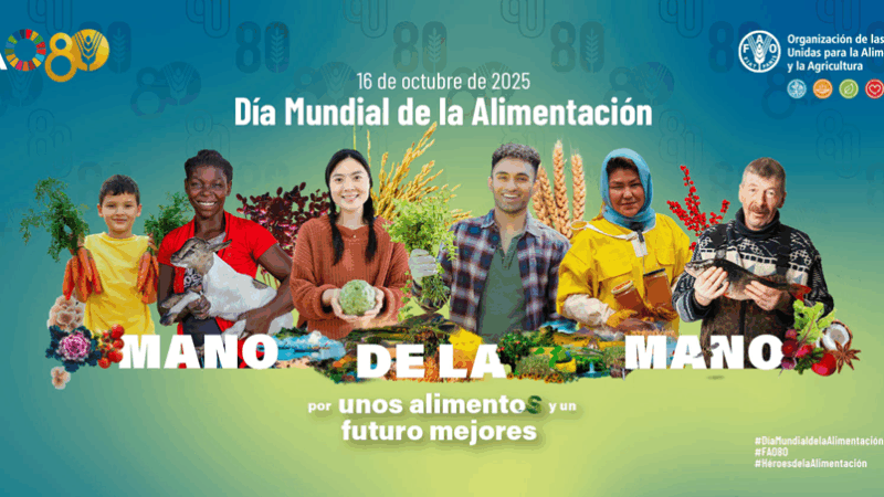 La FAO celebra su 80º aniversario en el Día Mundial de la Alimentación