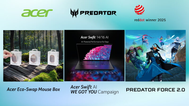 Acer gana los premios Red Dot Brand & Communication Design Awards 2025