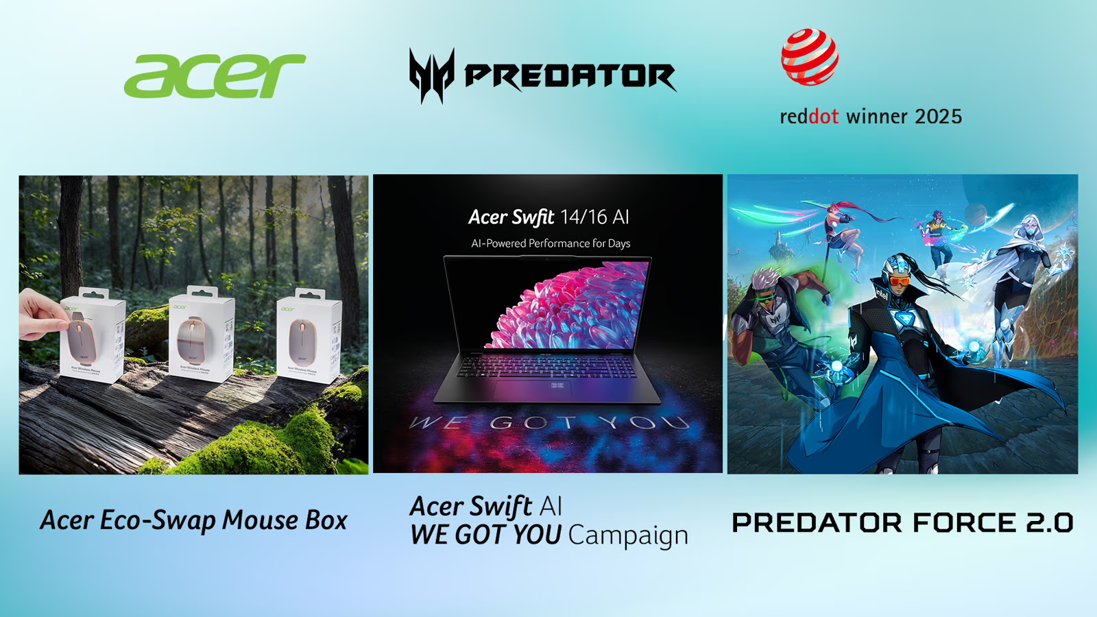 Acer gana los premios Red Dot Brand & Communication Design Awards 2025