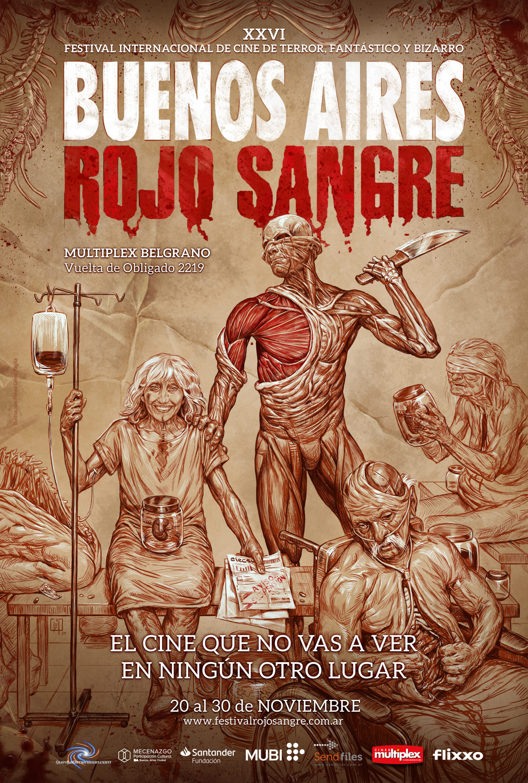 Buenos Aires rojo sangre se realiza en el Multiplex Belgrano