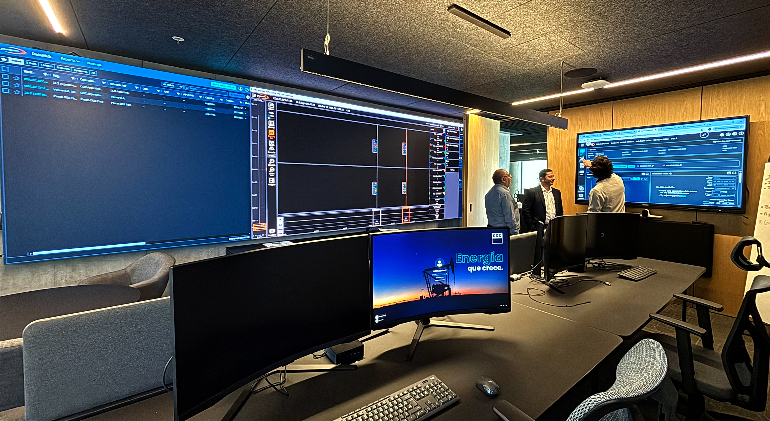 Oil & Gas: la sala ejecutiva como centro de comando crítico