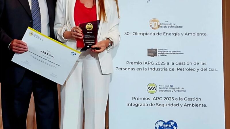 ABB galardonada por el IAPG  por su compromiso con la Gestión Integrada de Seguridad y Ambiente en petróleo y gas