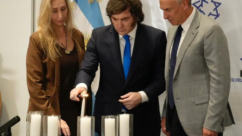 Milei: “Mientras sea presidente, tendremos tolerancia cero con el antisemitismo”