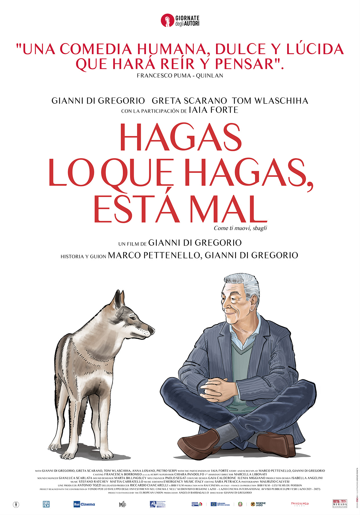 «Hagas lo que hagas, está mal»: el estreno de la nueva comedia de Gianni Di Gregorio