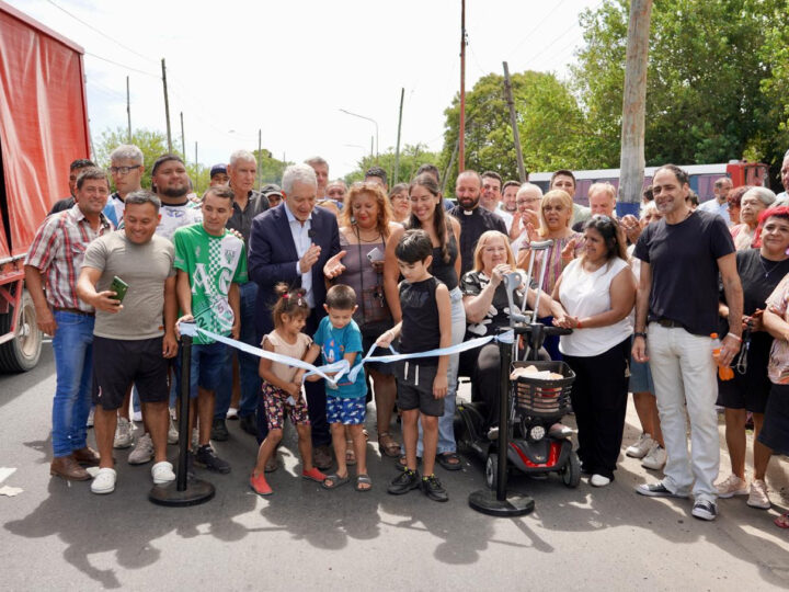 La Plata: Alak inauguró importante obra en Villa Elvira