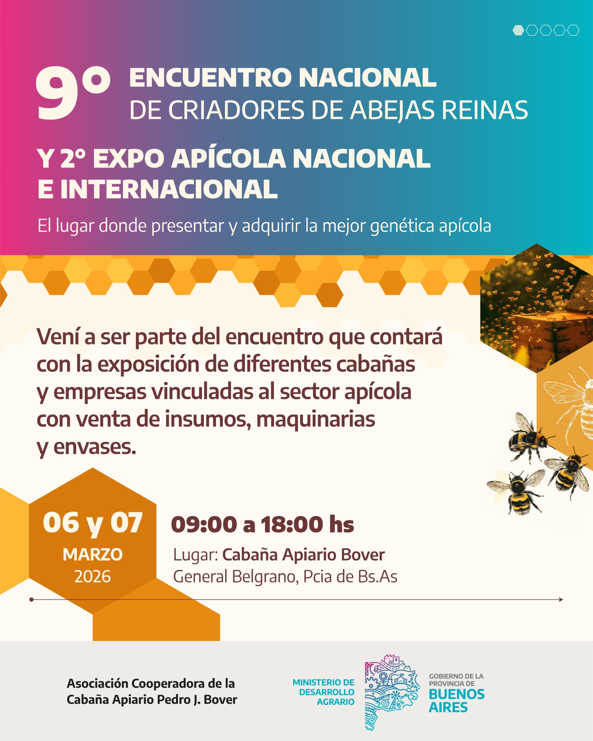 Buenos Aires, epicentro de la genética apícola: llega el 9° Encuentro Nacional de Criadores de Abejas Reinas