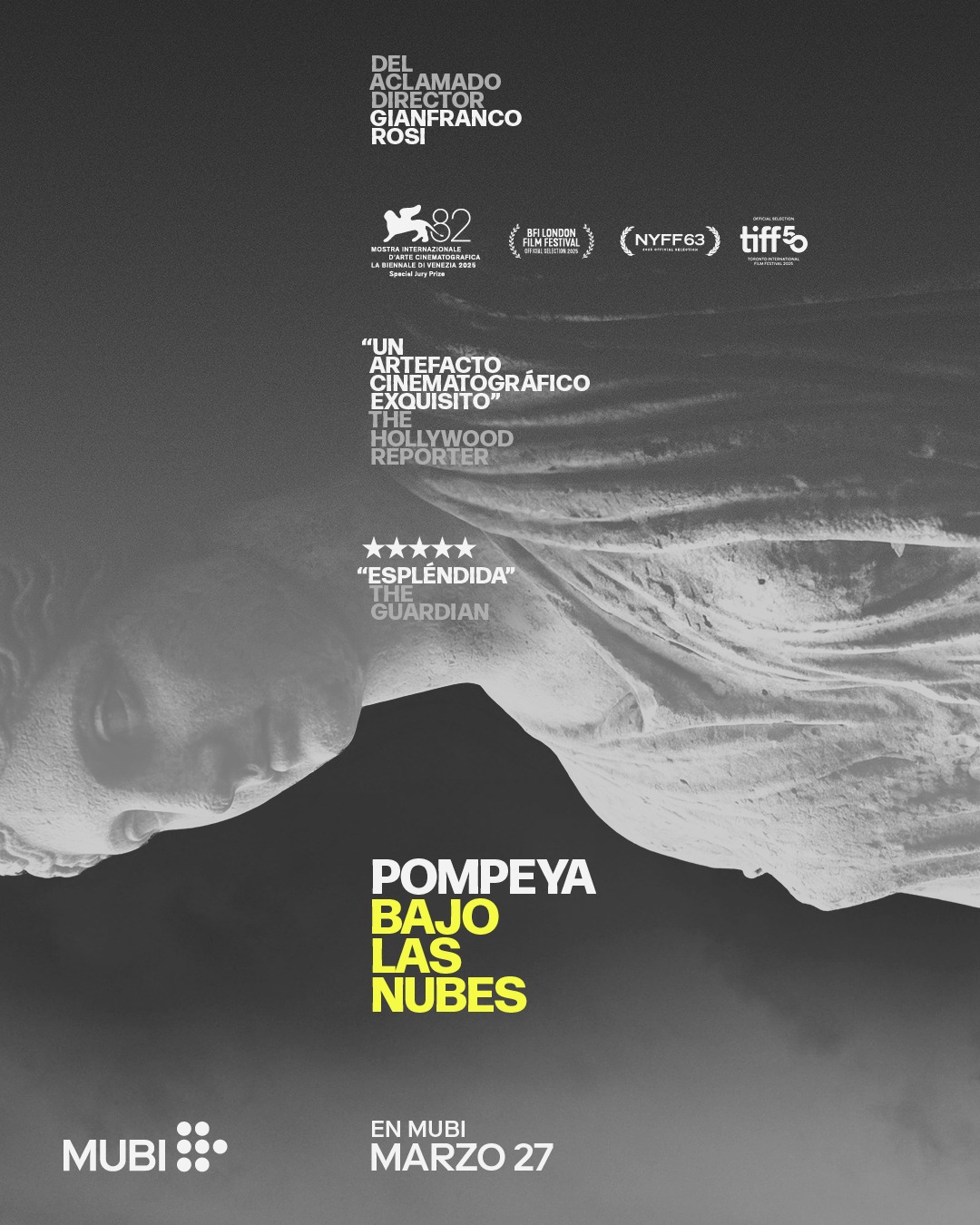 MUBI estrena «Pompeya: Bajo las Nubes»: la nueva obra maestra de Gianfranco Rosi llega al streaming