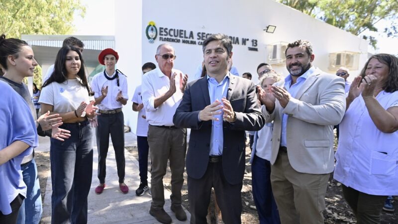 Kicillof en Tandil:» En seis años hemos invertido como nunca en escuelas rurales»