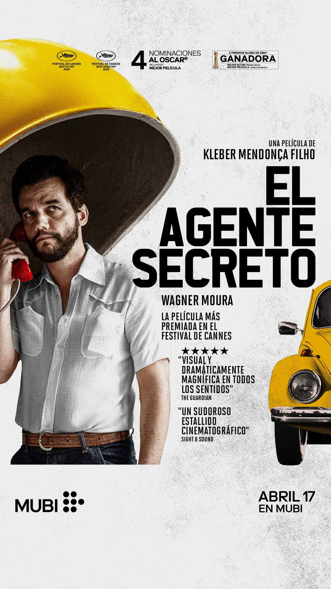El cine brasileño conquista el streaming: MUBI estrena en exclusiva «El Agente Secreto», la multipremiada joya de Kleber Mendonça Filho