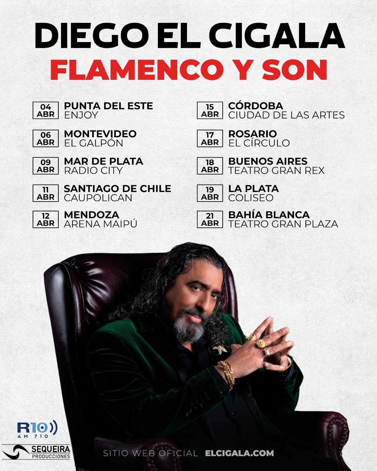 Diego El Cigala regresa a la Argentina con su nueva gira «Flamenco y Son»