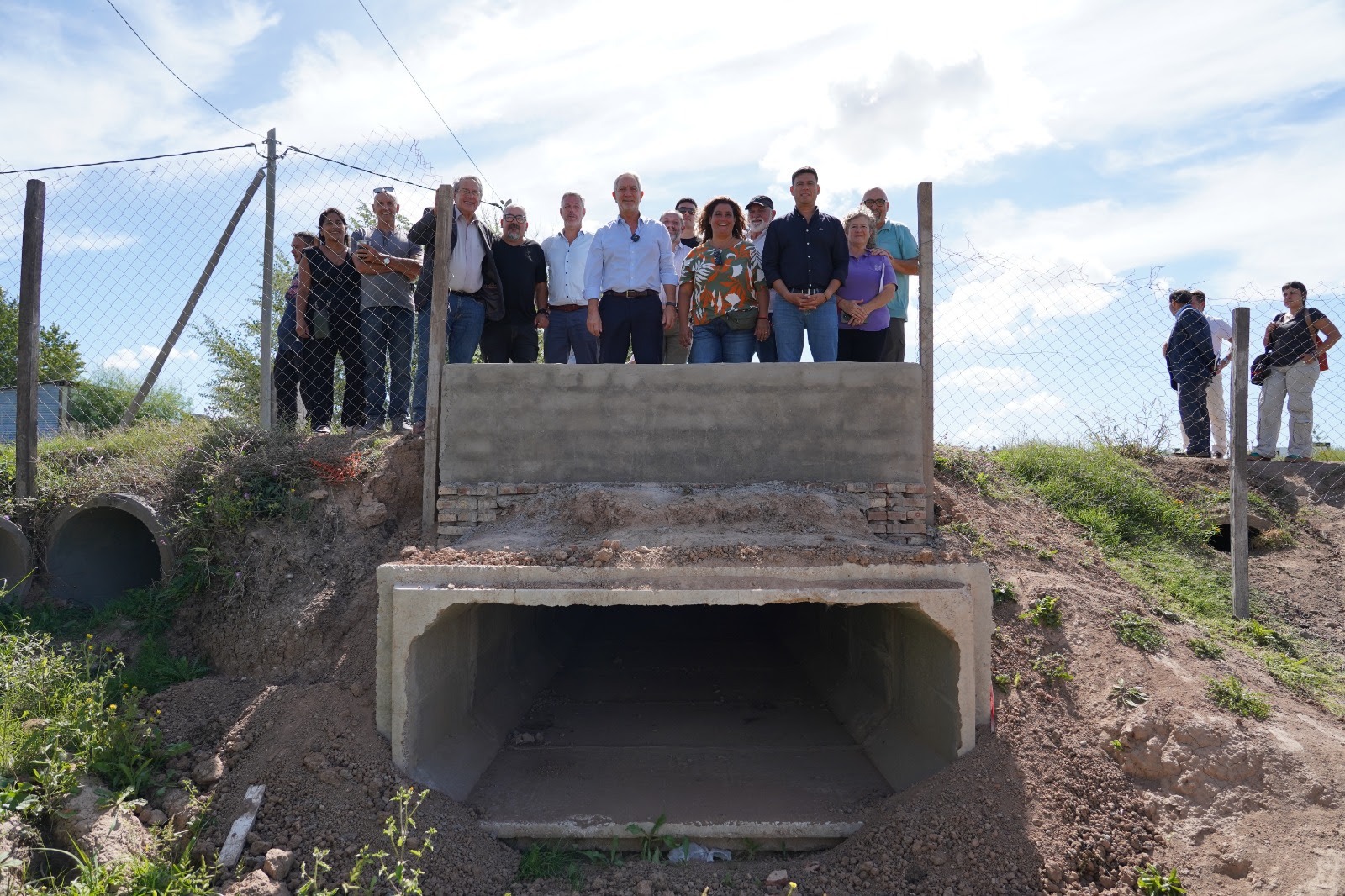 La Plata: Julio Alak inauguró una obra hidráulica clave para Villa Garibaldi