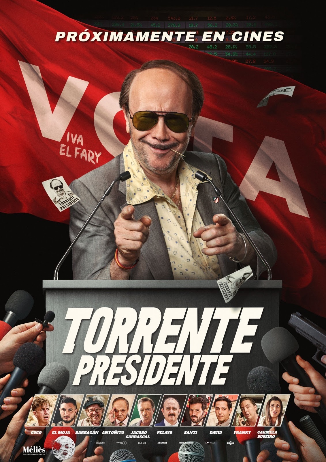 La película Torrente, Presidente, de Santiago Segura cruza el Atlántico y se estrena el 9 de abril