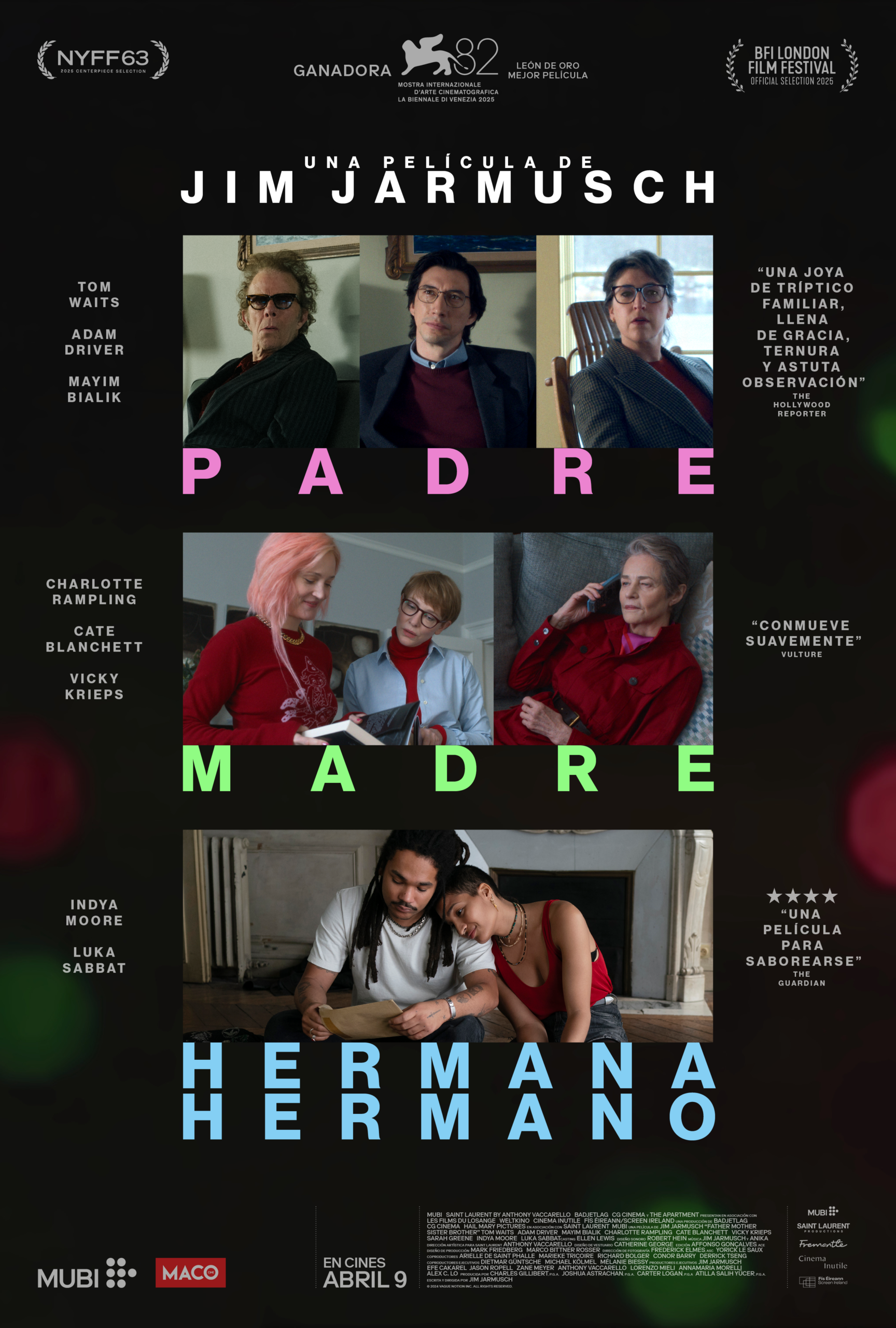 El regreso del poeta de lo cotidiano: Jim Jarmusch estrena «Padre Madre Hermana Hermano», la flamante ganadora del León de Oro
