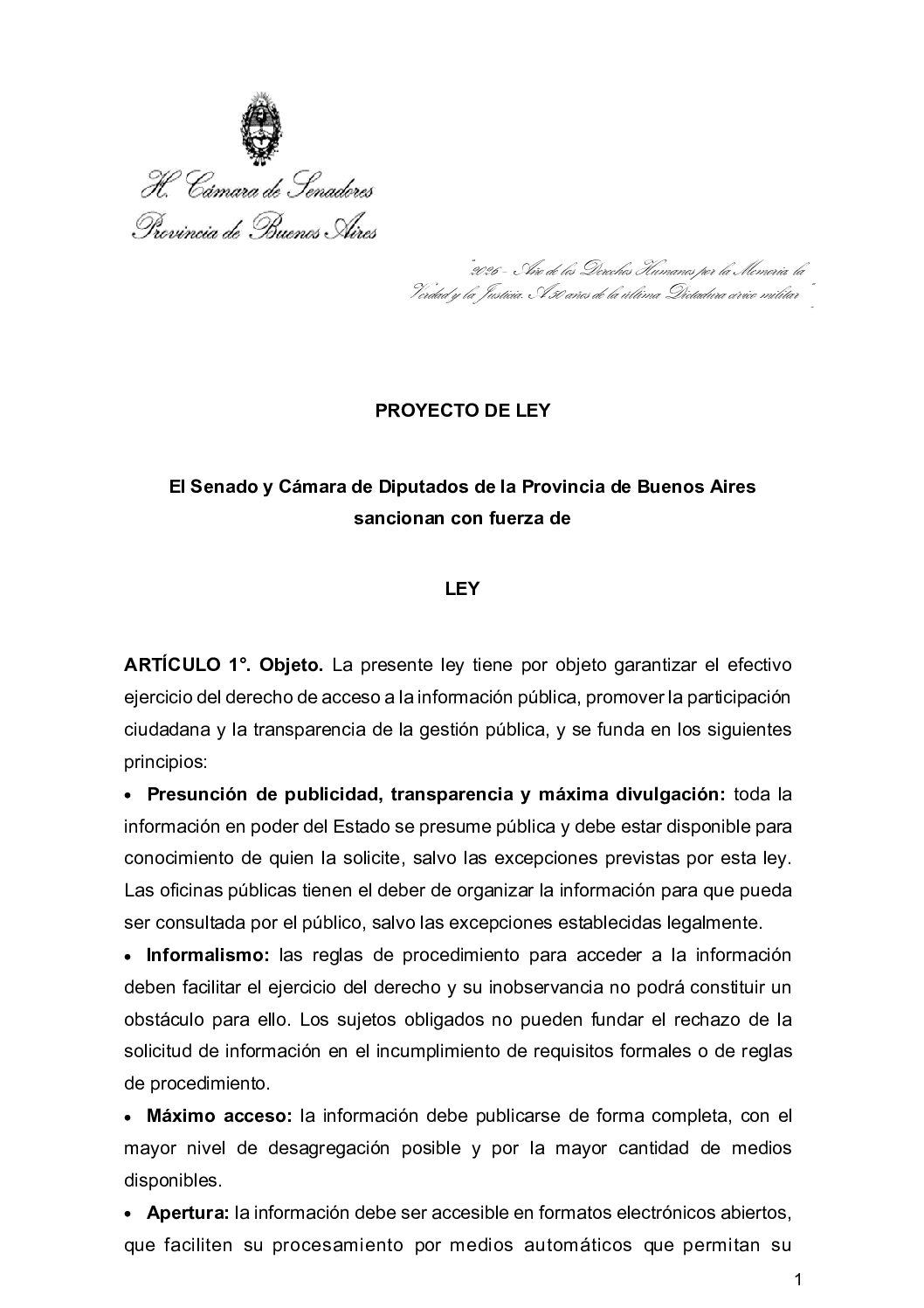 Transparencia en la mira: el PRO impulsa una nueva ley de Acceso a la Información Pública en la Provincia