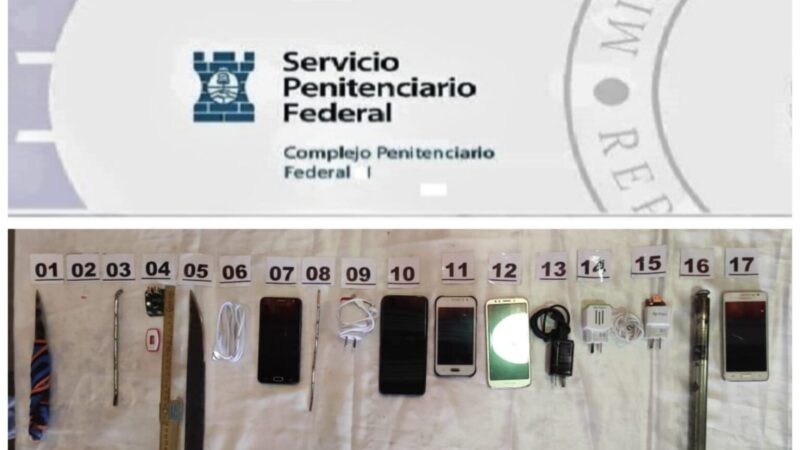 El Gobierno autorizó el bloqueo total de celulares en cárceles federales