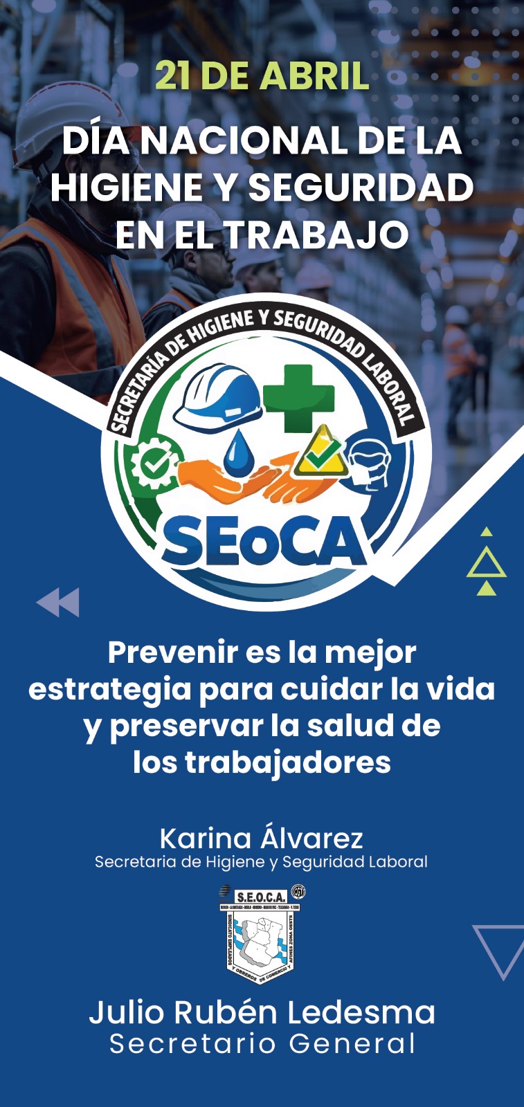 SEOCA Zona Oeste encabeza en Morón un encuentro clave sobre Higiene y Seguridad Laboral
