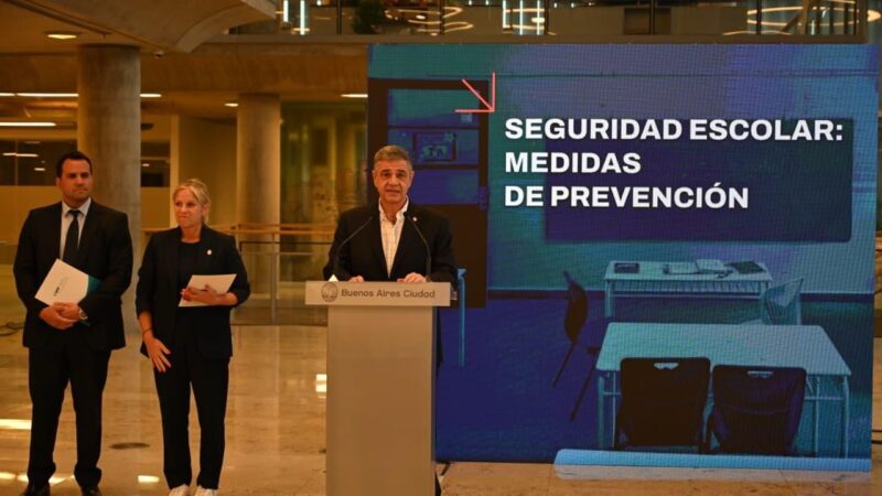 Jorge Macri sobre las amenazas en escuelas: «No son una broma pesada, son un delito»