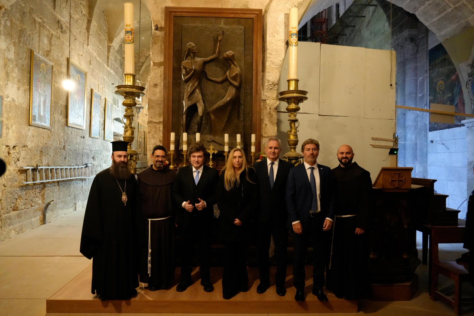 Javier Milei en Tierra Santa: El Presidente visitó la Iglesia del Santo Sepulcro