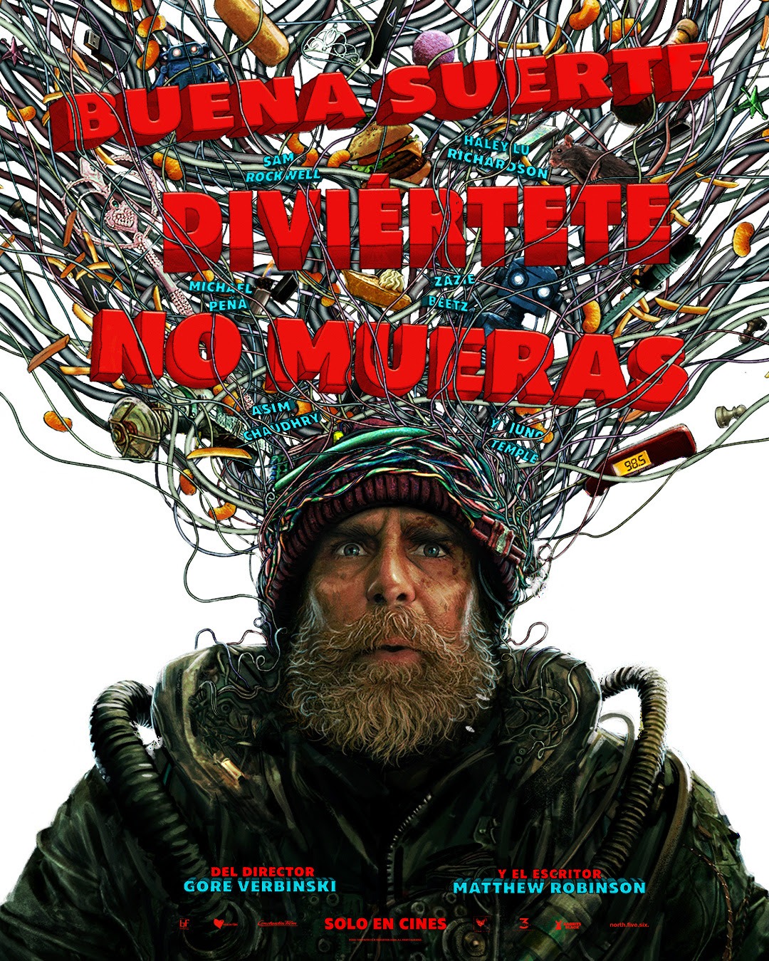 El fin del mundo empieza en un restaurante: Gore Verbinski estrena su sátira futurista «Buena suerte, diviértete, no mueras»