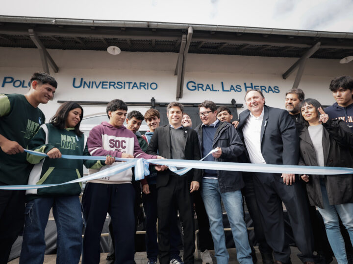 Kicillof inauguró el Polo Universitario de General Las Heras