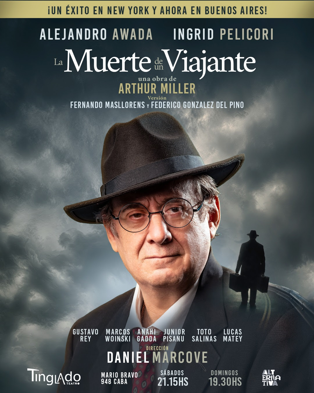 «La muerte de un viajante»: Alejandro Awada e Ingrid Pelicori protagonizan el clásico de Miller en El Tinglado