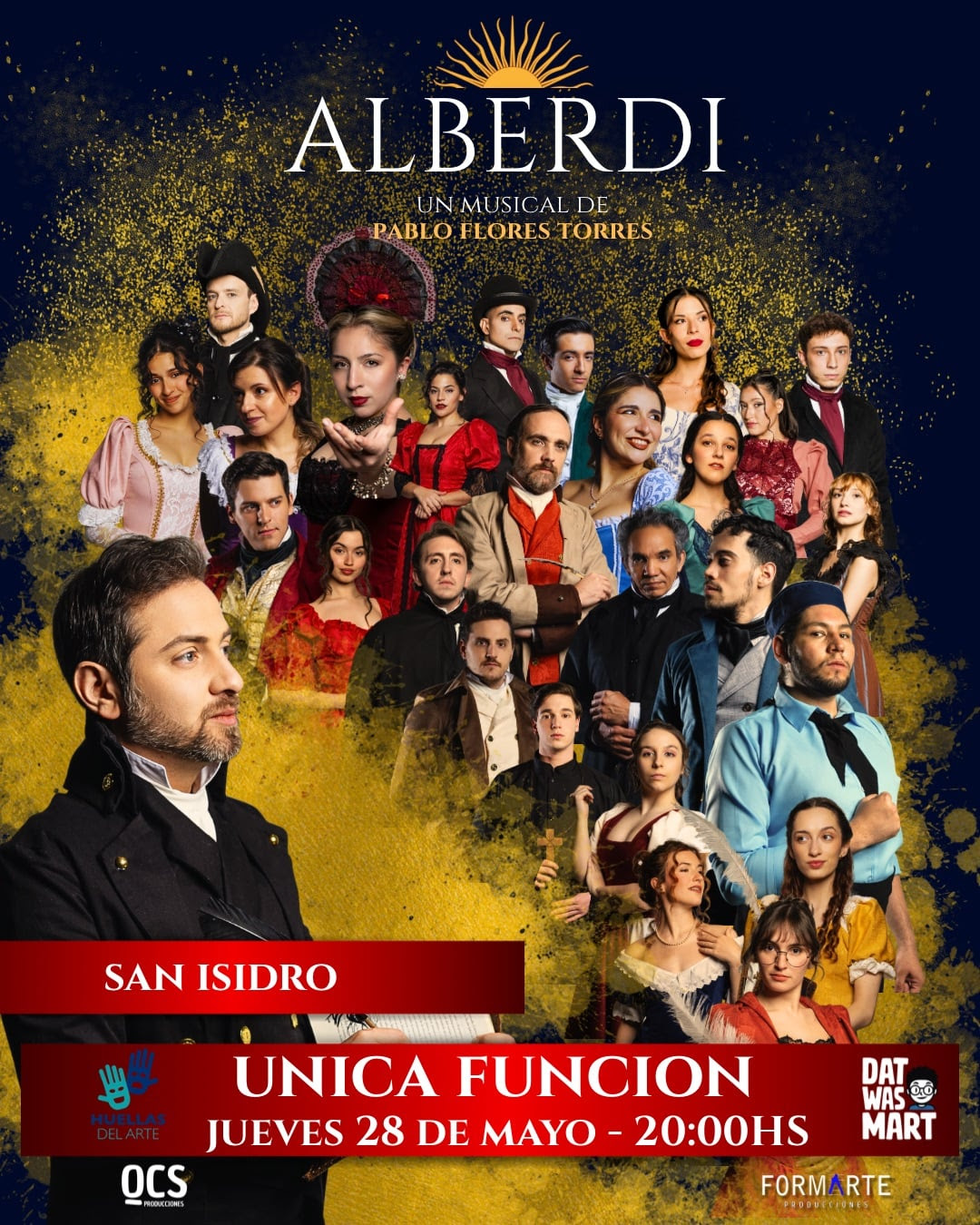 La historia se hace canción: «Alberdi, El Musical» llega a San Isidro con una función única