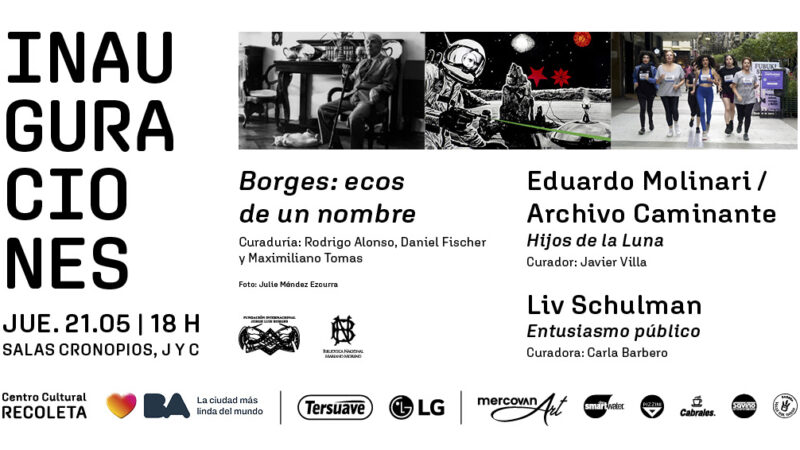 Borges llega al  Centro Cultural Recoleta: gran muestra homenaje junto a Molinari y Schulman