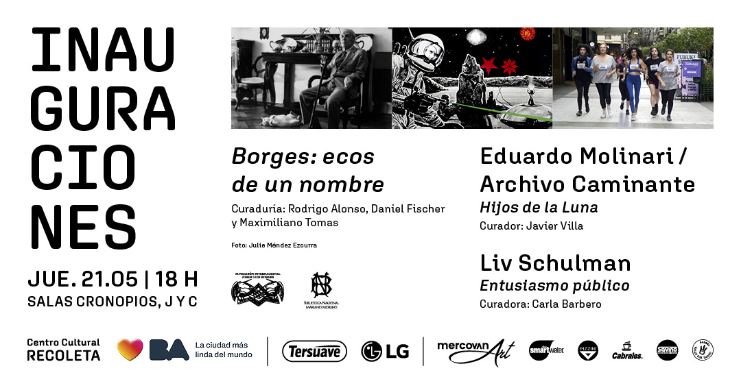 Borges llega al  Centro Cultural Recoleta: gran muestra homenaje junto a Molinari y Schulman