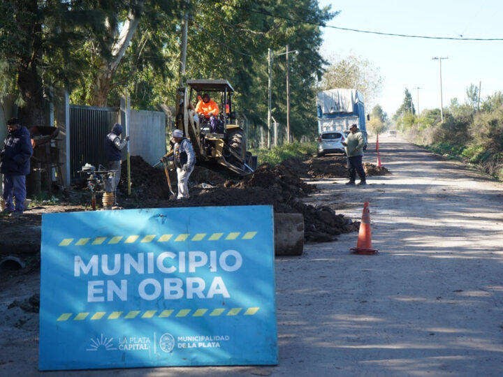 La Plata: las obras hidráulicas en Abasto entran en su etapa final con un 70% de avance