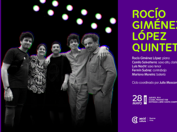 CCEBA JAZZ presenta Rocío Giménez López quinteto