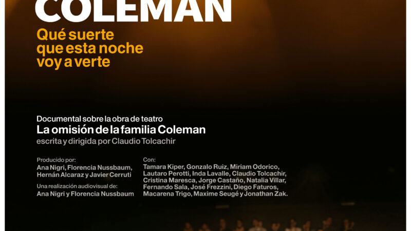 «Encuentro Coleman»: llega al Cine Arte Cacodelphia el filme sobre la emblemática obra de Claudio Tolcachir
