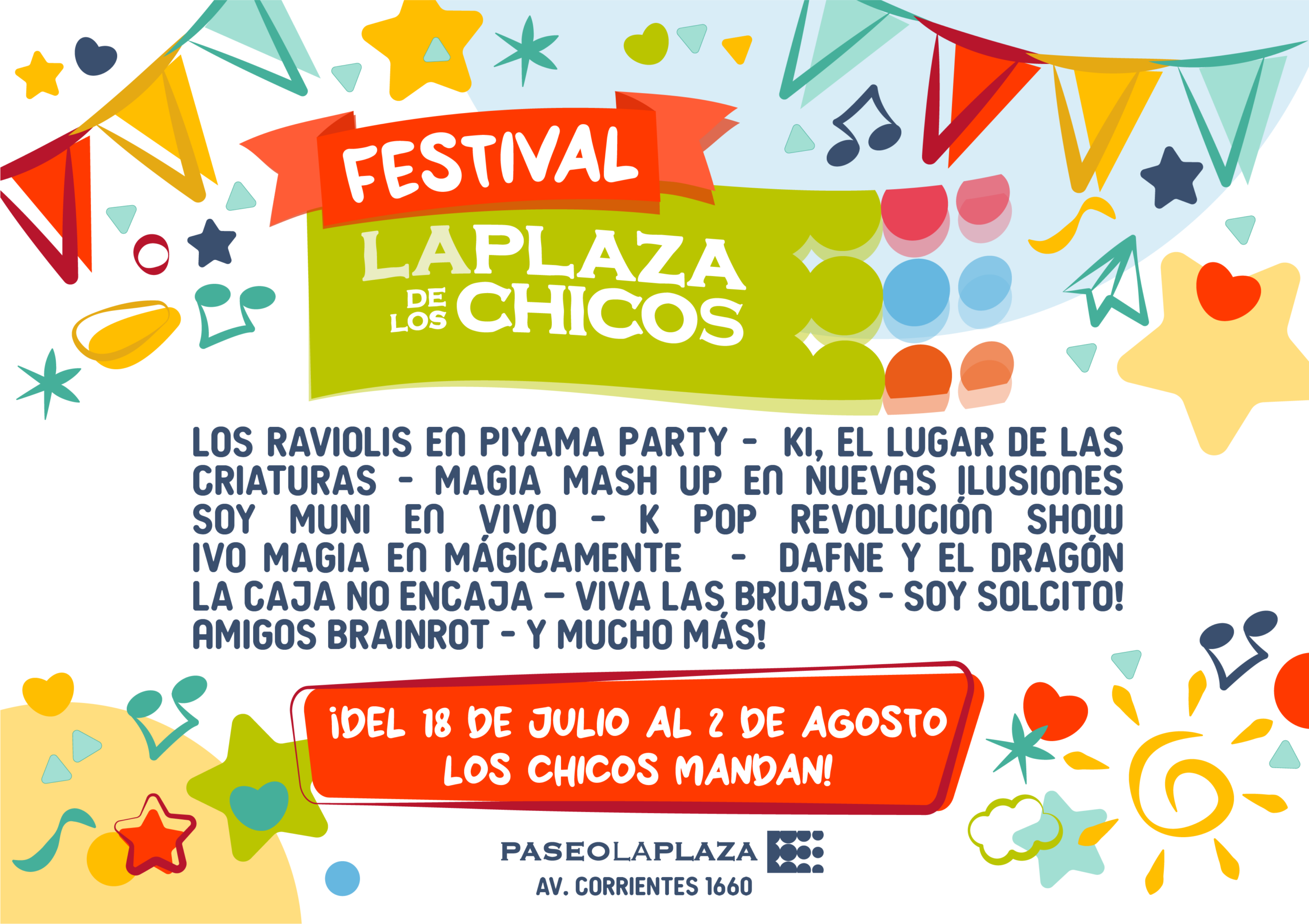 Vacaciones de invierno en el Paseo La Plaza: descubrí las obras y actividades de La Plaza de los Chicos 2026