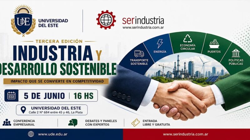 Agenda ambiental en La Plata: destacados expertos debatirán sobre industria y desarrollo sostenible en la UDE