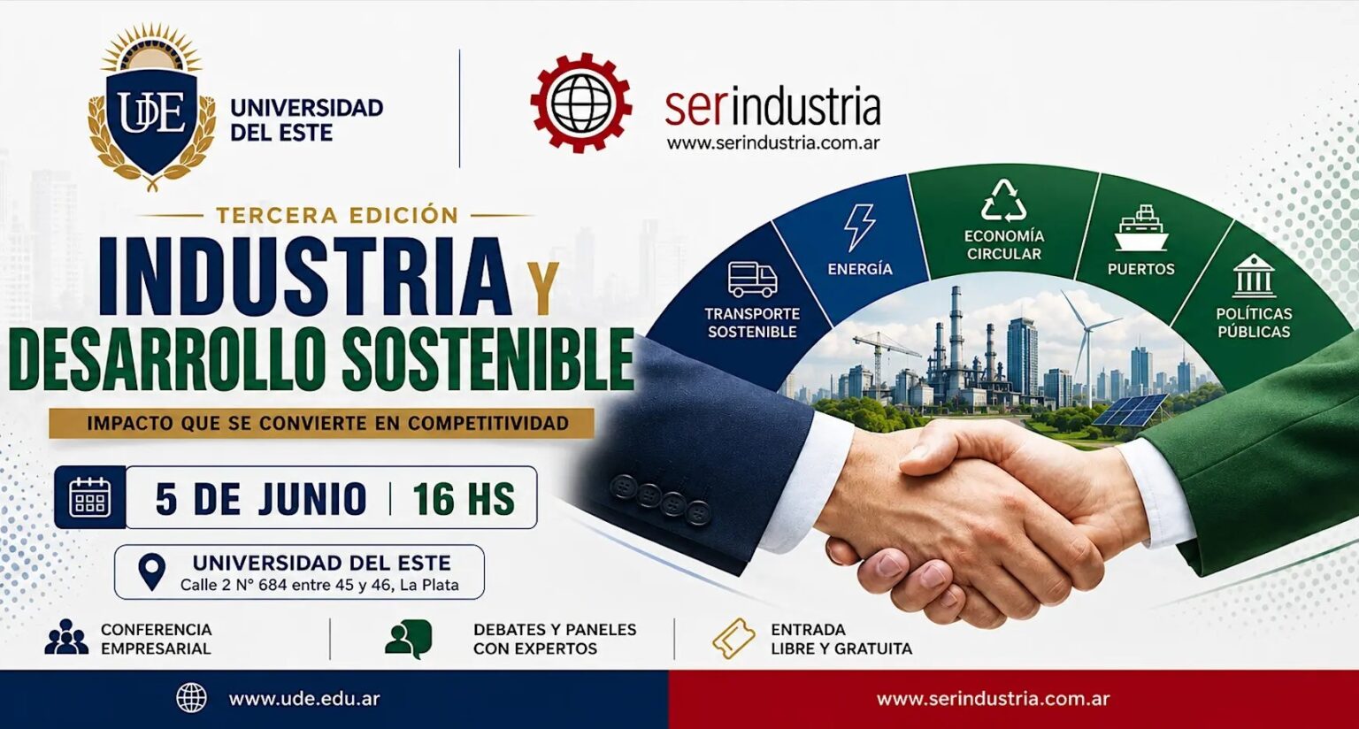 Agenda ambiental en La Plata: destacados expertos debatirán sobre industria y desarrollo sostenible en la UDE