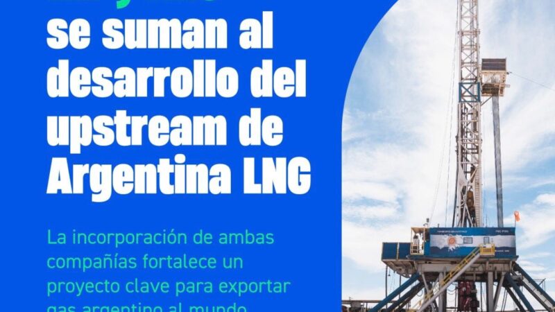 YPF incorpora a los gigantes energéticos Eni y XRG al upstream del megaproyecto Argentina LNG