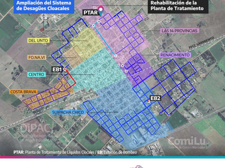 Inversión millonaria en Suipacha: convocan a una consulta pública por obras de cloacas por más de $13.500 millones