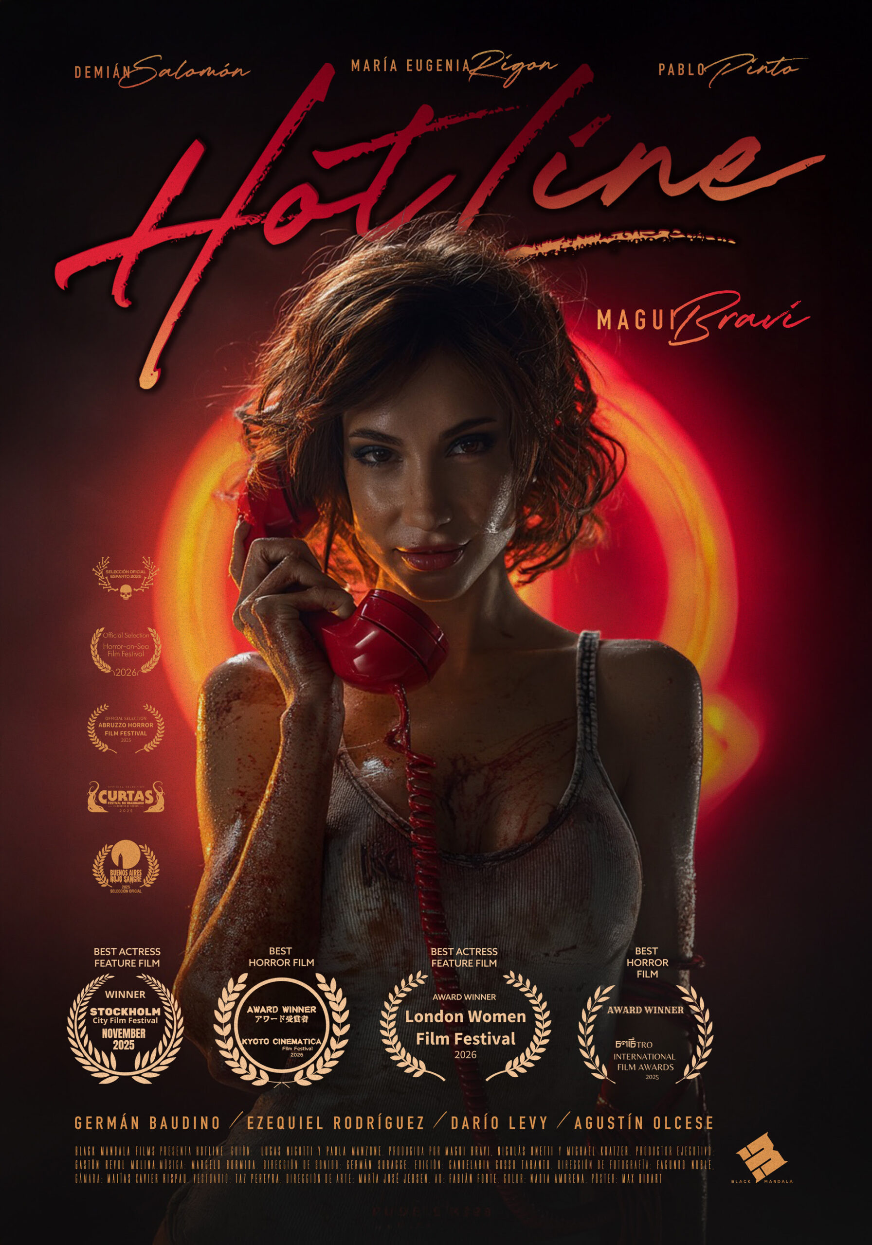 Magui Bravi encabeza «Hotline», un filme de suspenso que llega a las salas de cine el 18 de junio