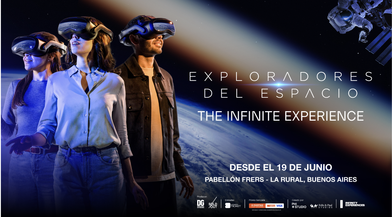 Llega a Buenos Aires «Exploradores del Espacio», la mayor experiencia inmersiva sobre el cosmos